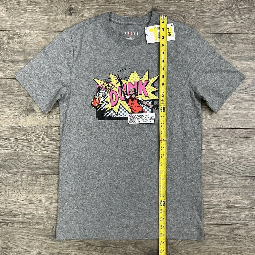 Jordan T Shirt Size Small Mens Grey Brand Dunk Graphic